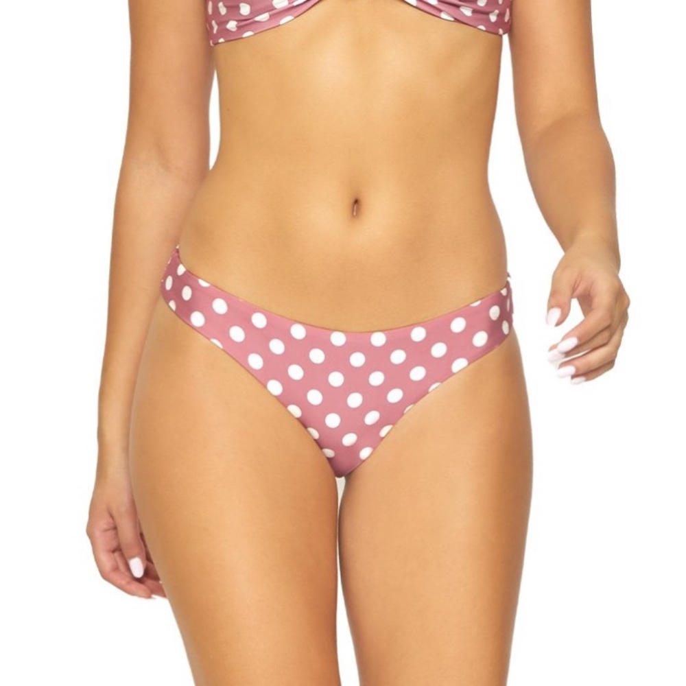 NWT pilyq dot basic ruched bottom - full cut